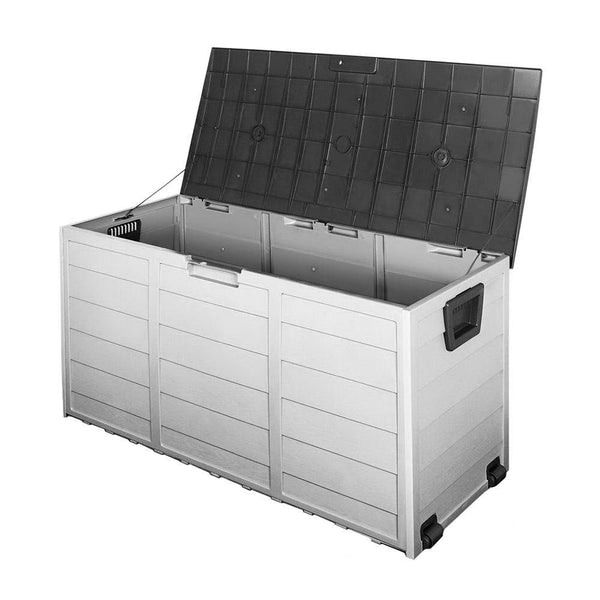 Gardeon 290L Outdoor Storage Box - Black - John Cootes