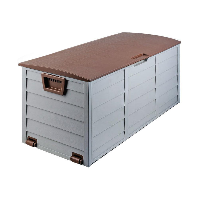 Gardeon 290L Outdoor Storage Box - Brown - John Cootes