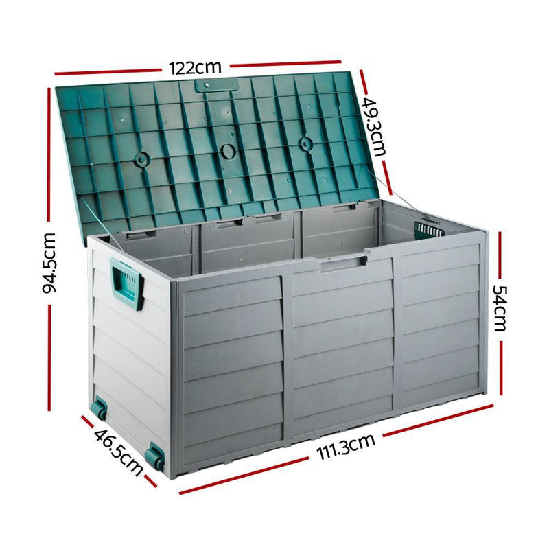 Gardeon 290L Outdoor Storage Box - Green - John Cootes