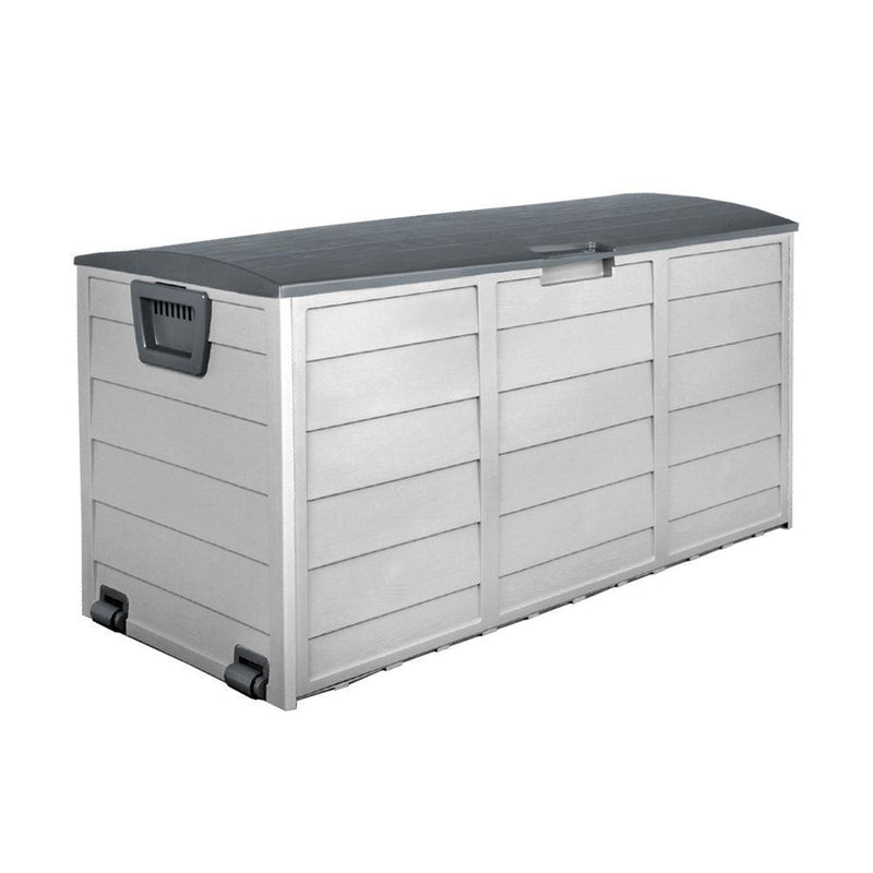 Gardeon 290L Outdoor Storage Box - Grey - John Cootes