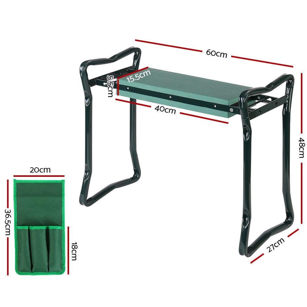 Gardeon Garden Kneeler Seat Outdoor Bench Knee Pad Foldable - John Cootes