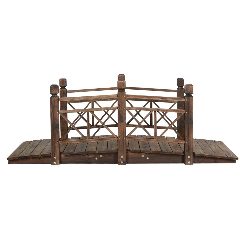 Gardeon Garden Ornaments Wooden Rustic Bridge Decor Outdoor Decoration Yard - John Cootes