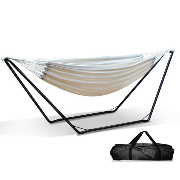 Gardeon Hammock Bed with Steel Frame Stand - John Cootes