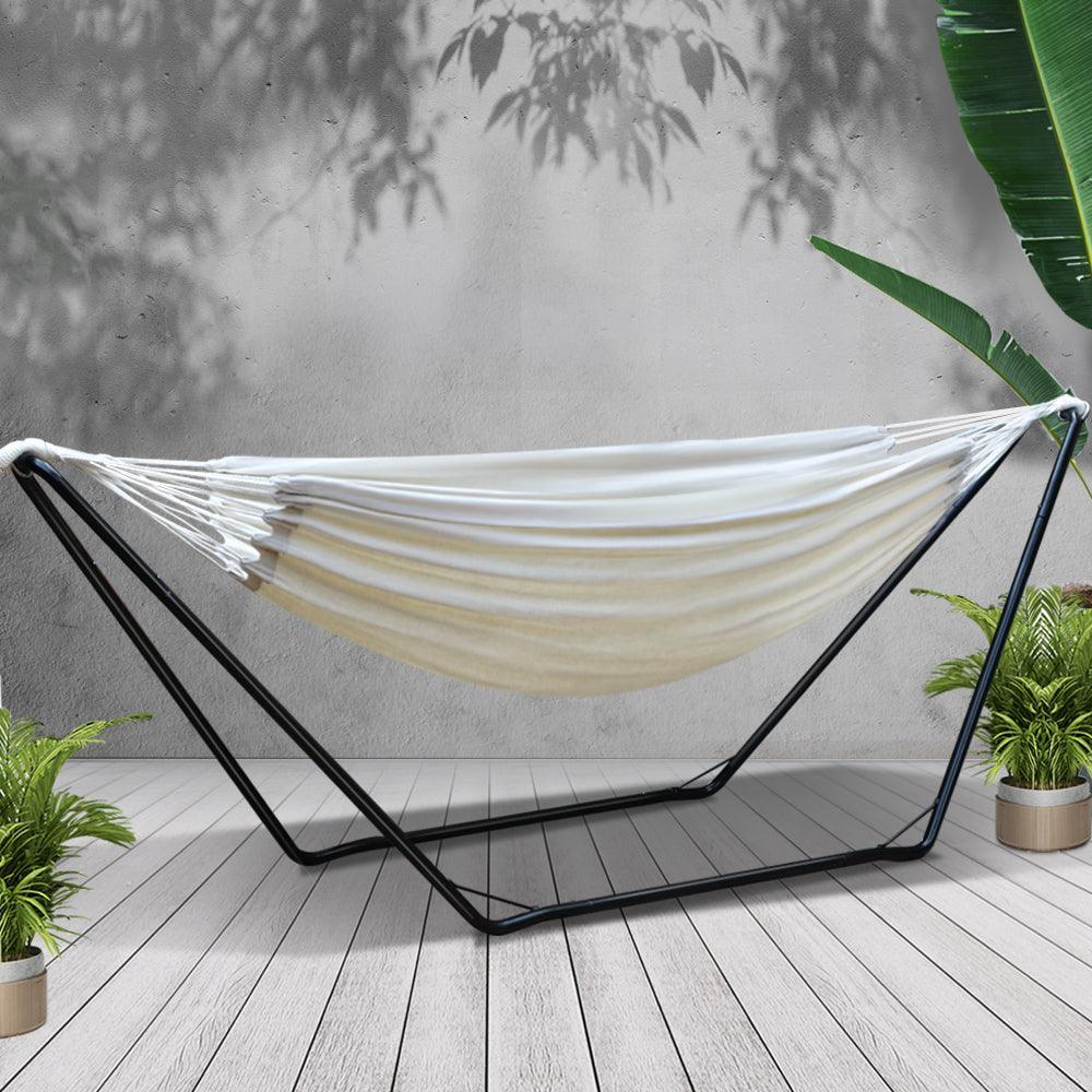 Gardeon Hammock Bed with Steel Frame Stand - John Cootes