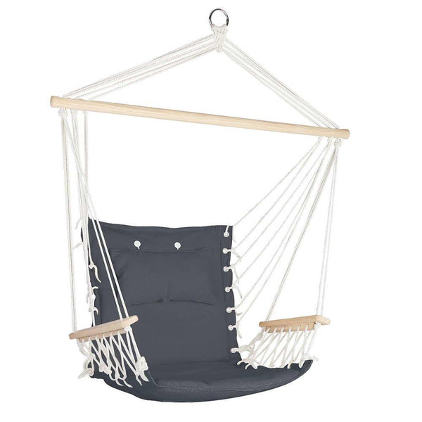 Gardeon Hammock Hanging Swing Chair - Grey - John Cootes