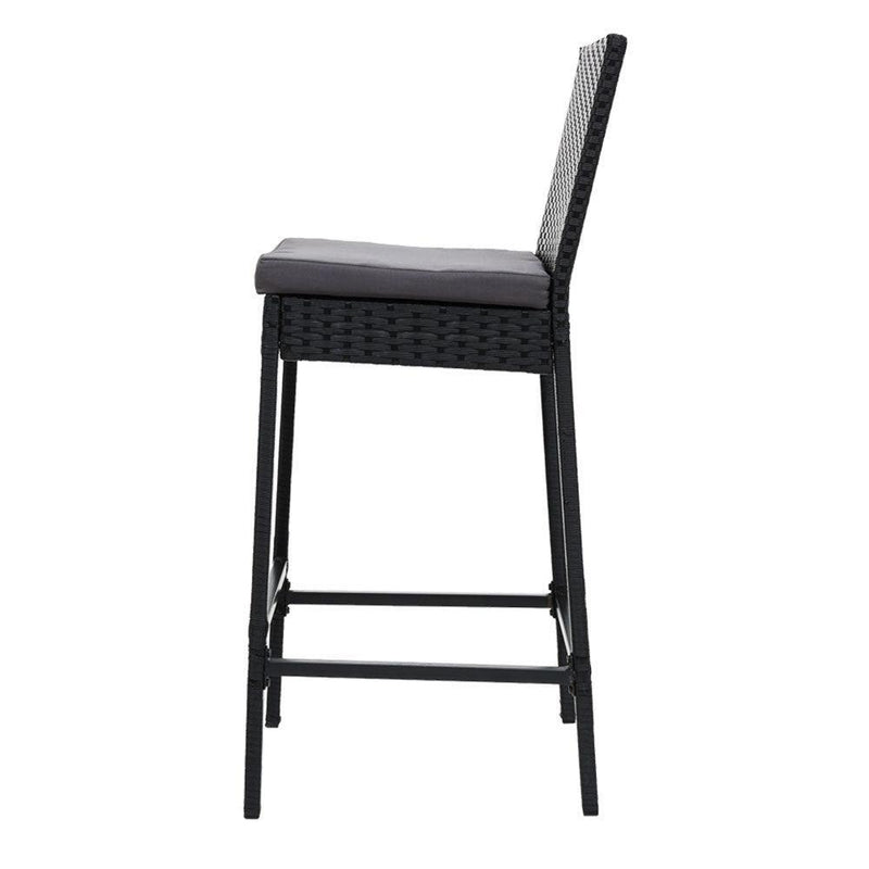 Gardeon Outdoor Bar Stools Dining Chairs Rattan Furniture X2 - John Cootes