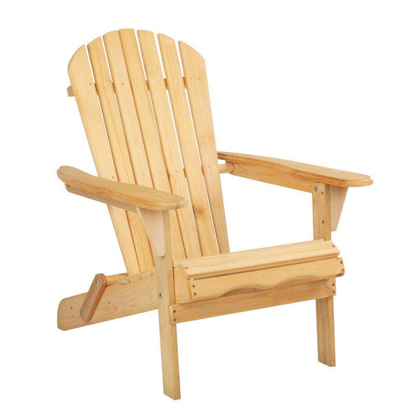 Gardeon Outdoor Chairs Furniture Beach Chair Lounge Wooden Adirondack Garden Patio - John Cootes