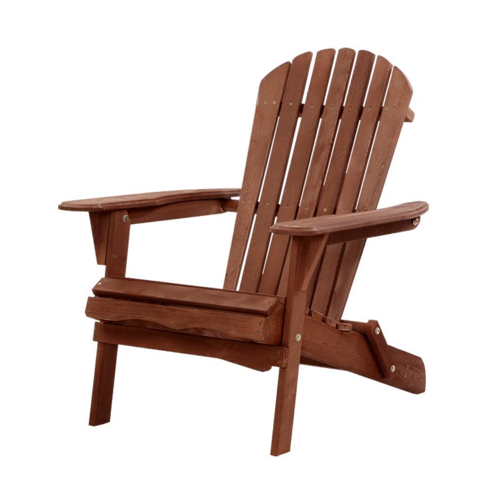 Gardeon Outdoor Furniture Beach Chair Wooden Adirondack Patio Lounge Garden - John Cootes