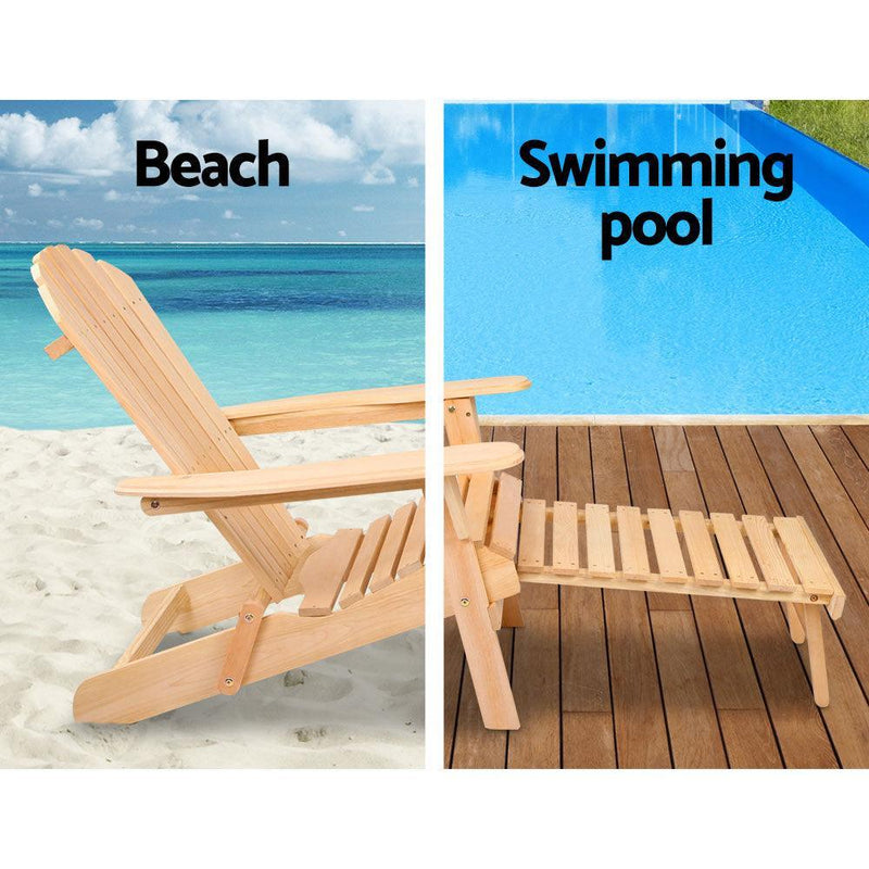 Gardeon Outdoor Furniture Sun Lounge Chairs Beach Chair Recliner Adirondack Patio Garden - John Cootes