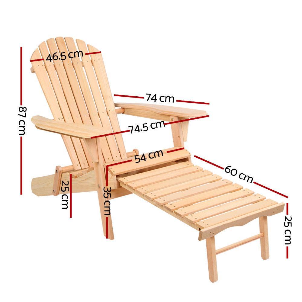 Gardeon Outdoor Furniture Sun Lounge Chairs Beach Chair Recliner Adirondack Patio Garden - John Cootes