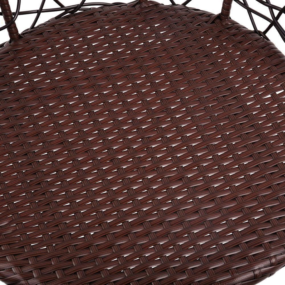 Gardeon Outdoor Patio Chair and Table - Brown - John Cootes