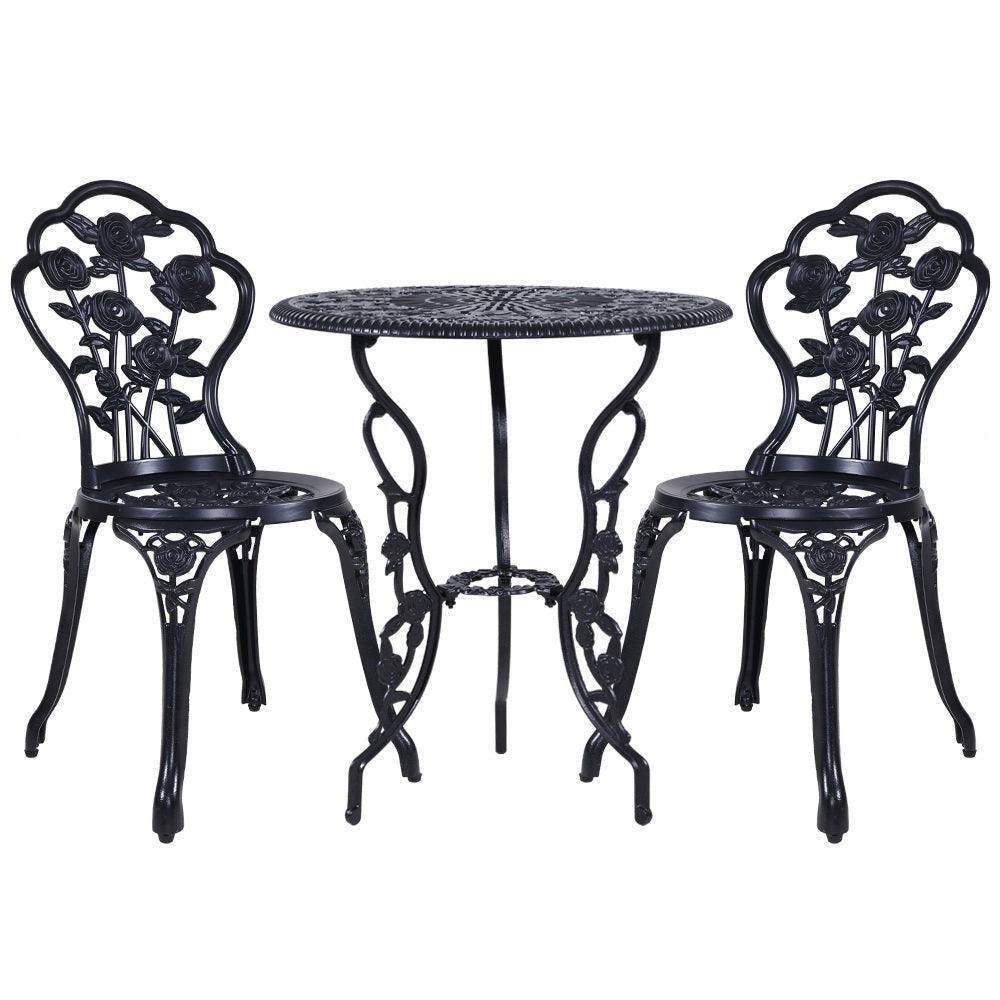 Gardeon Outdoor Setting 3-Piece Table & Chairs - Patio Furniture - John Cootes