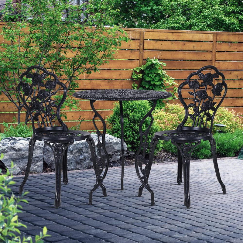 Gardeon Outdoor Setting 3-Piece Table & Chairs - Patio Furniture - John Cootes