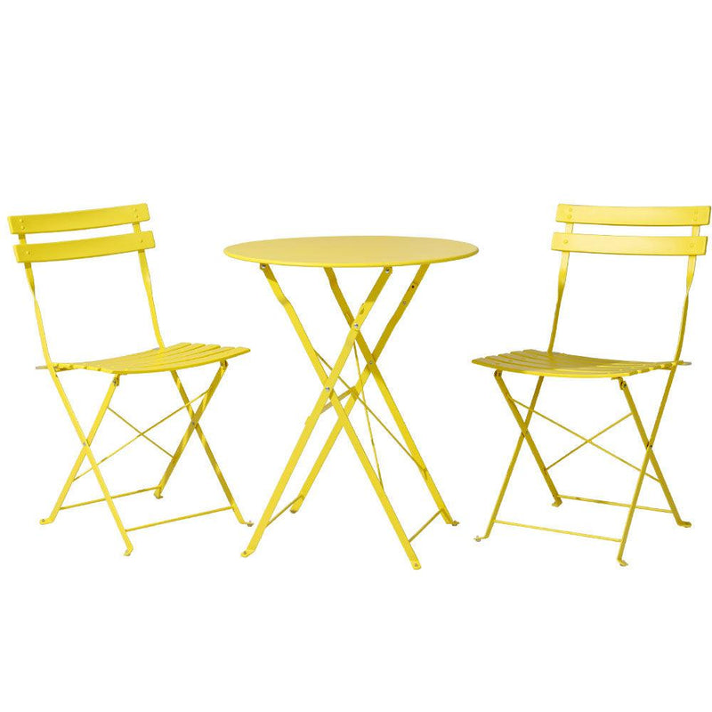 Gardeon Outdoor Setting Bistro Set Table and Chairs Folding Patio Furniture - John Cootes