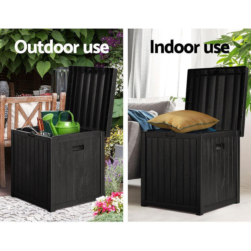 Gardeon Outdoor Storage Box 195L Bench Seat Garden Deck Toy Tool Sheds - John Cootes
