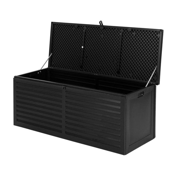 Gardeon Outdoor Storage Box 390L Container Lockable Toy Tools Shed Deck Garden - John Cootes