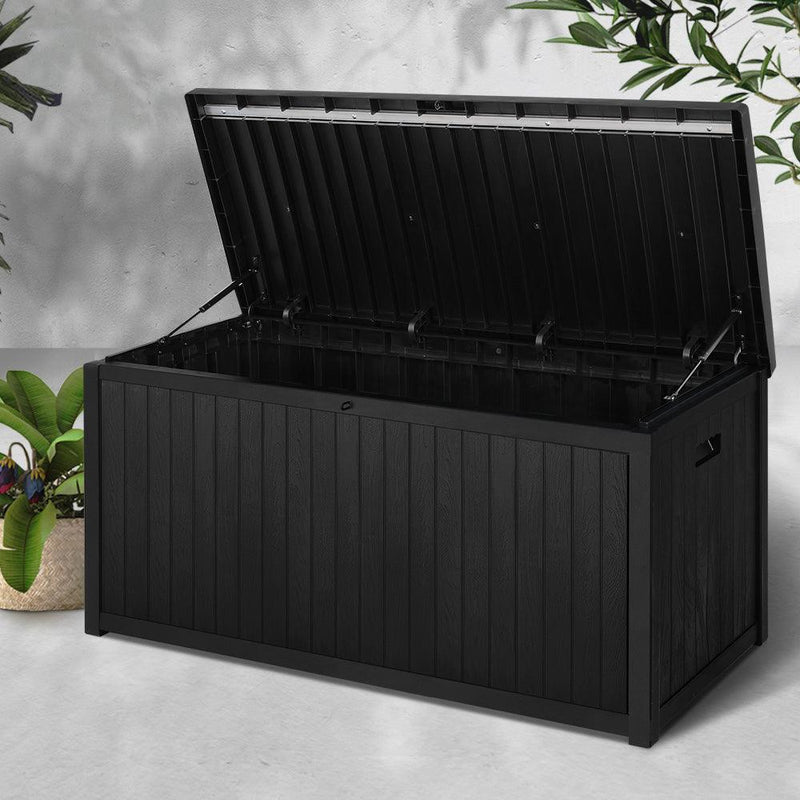 Gardeon Outdoor Storage Box 430L Bench Seat Indoor Garden Toy Tool Sheds Chest - John Cootes