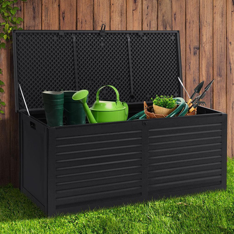 Gardeon Outdoor Storage Box Container Indoor Garden Toy Tool Sheds Chest 490L - John Cootes