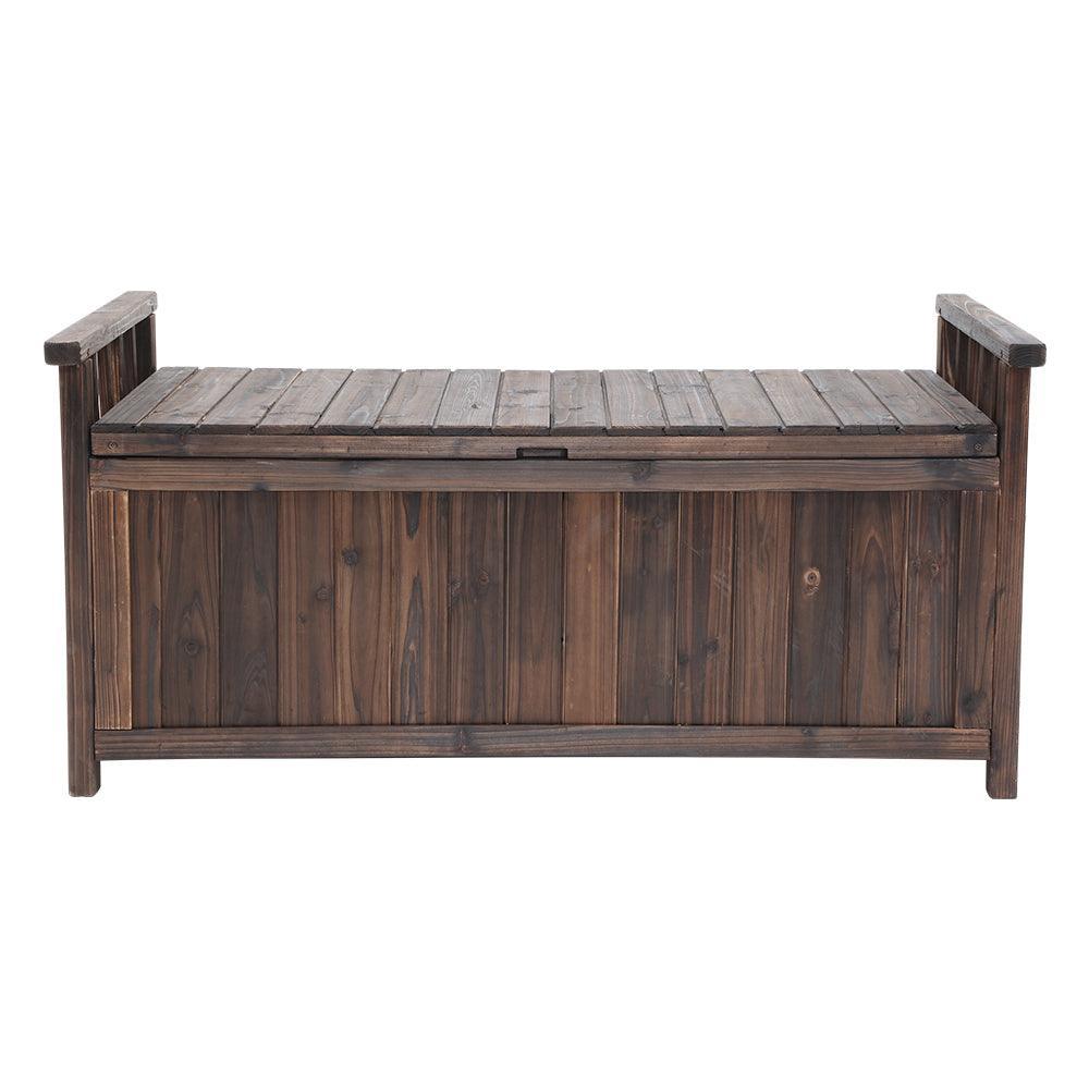 Gardeon Outdoor Storage Box Wooden Garden Bench Chest Toy Tool Sheds Furniture - John Cootes