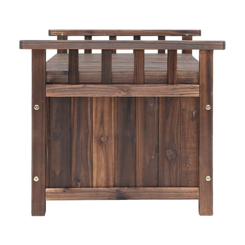 Gardeon Outdoor Storage Box Wooden Garden Bench Chest Toy Tool Sheds Furniture - John Cootes