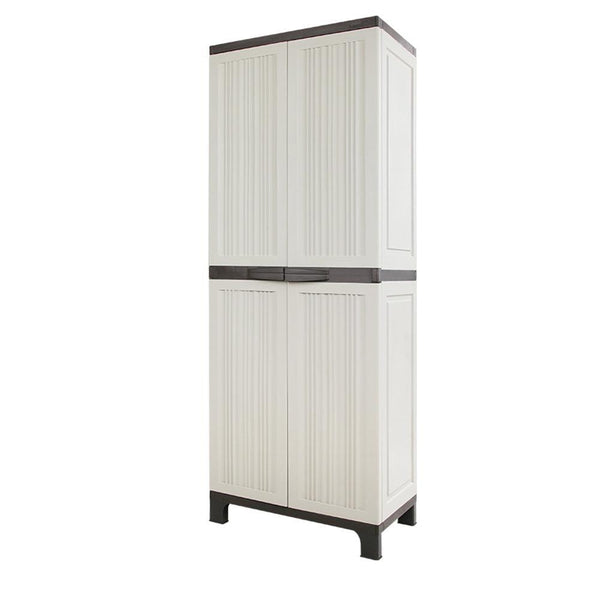 Gardeon Outdoor Storage Cabinet Lockable Cupboard Garage 173cm - John Cootes