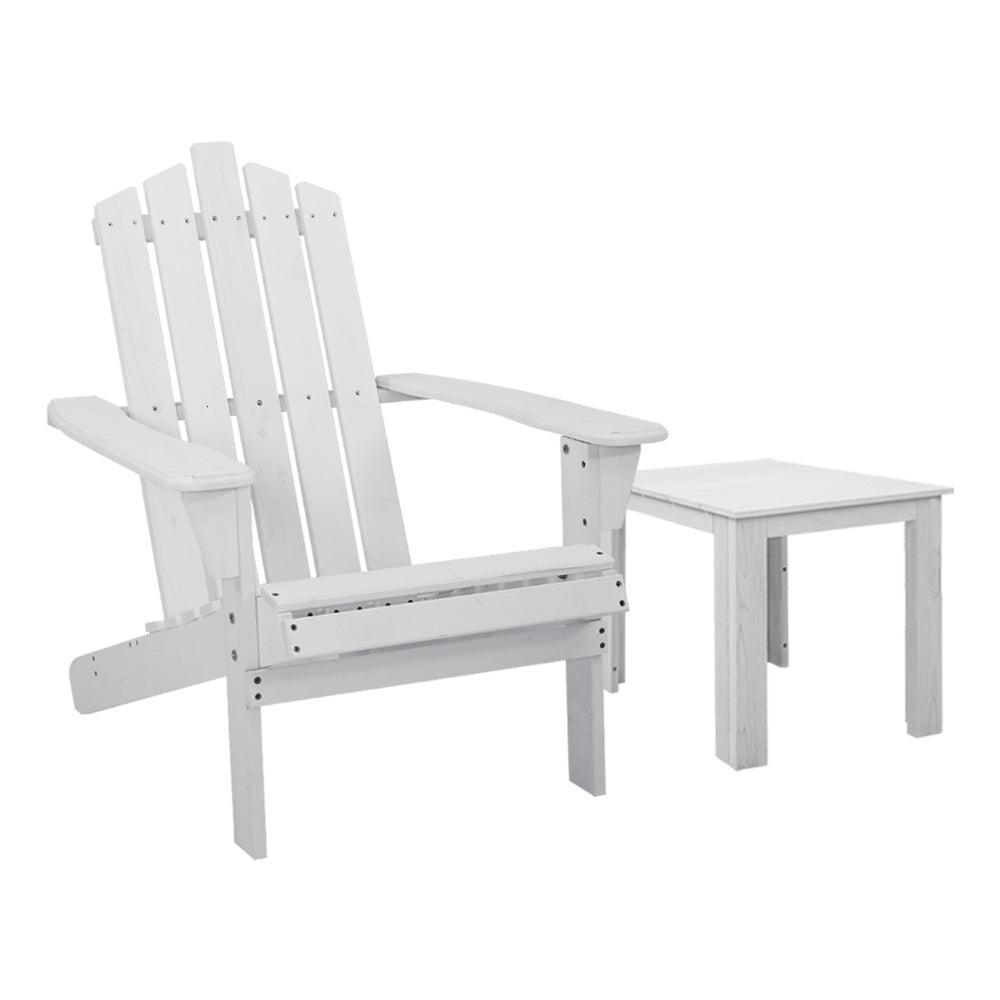 Gardeon Outdoor Sun Lounge Beach Chairs Table Setting Wooden Adirondack Patio Chair Lounges - John Cootes