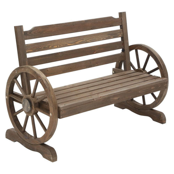 Gardeon Park Bench Wooden Wagon Chair Outdoor Garden Backyard Lounge Furniture - John Cootes