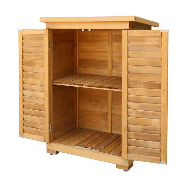 Gardeon Portable Wooden Garden Storage Cabinet - John Cootes
