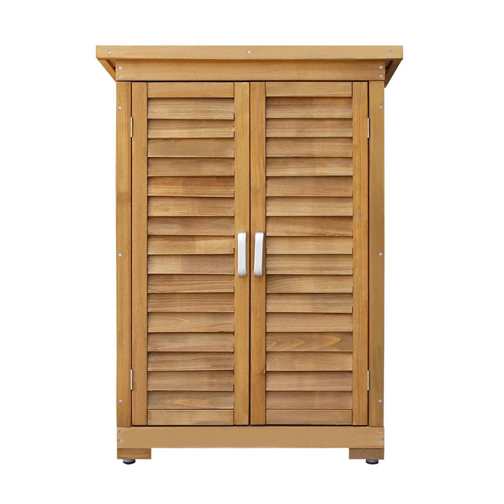 Gardeon Portable Wooden Garden Storage Cabinet - John Cootes