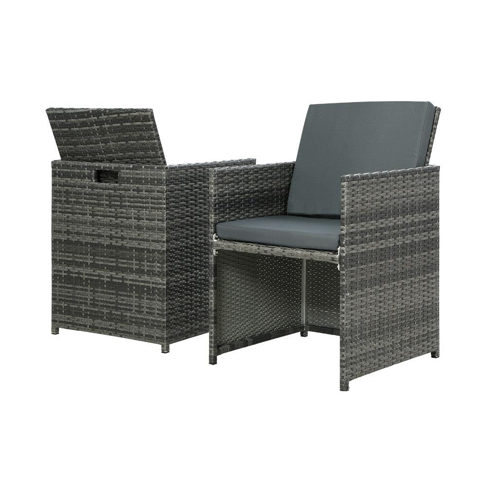 Gardeon Recliner Chairs Sun Lounge Wicker Lounger Outdoor Furniture Patio Sofa - John Cootes