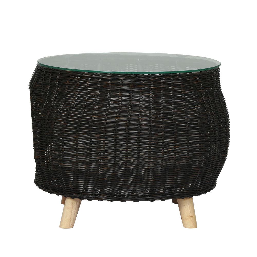 Gardeon Side Table Coffee Pet Bed Indoor Wicker Outdoor Furniture Patio Desk - John Cootes