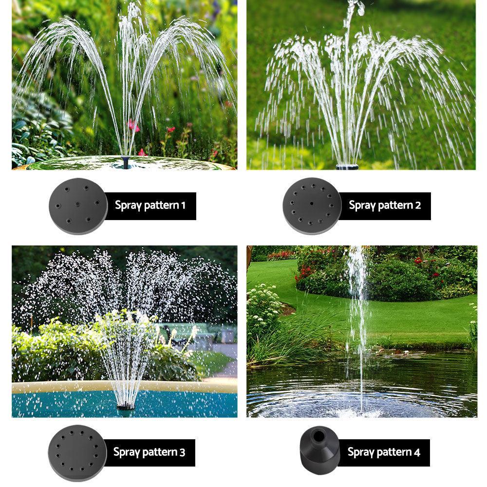 Gardeon Solar Pond Pump Pool Fountain Battery Garden Outdoor Submersible Kit 4FT - John Cootes