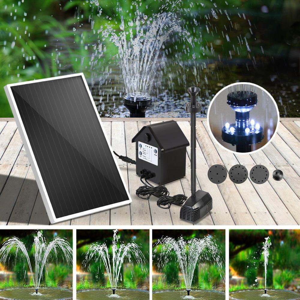 Gardeon Solar Pond Pump Pool Fountain Battery Garden Outdoor Submersible Kit 4FT - John Cootes