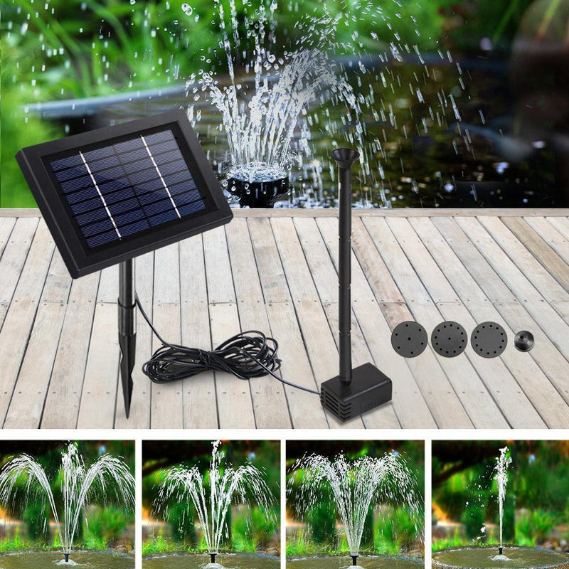Gardeon Solar Pond Pump Water Fountain Outdoor Powered Submersible Filter 4FT - John Cootes
