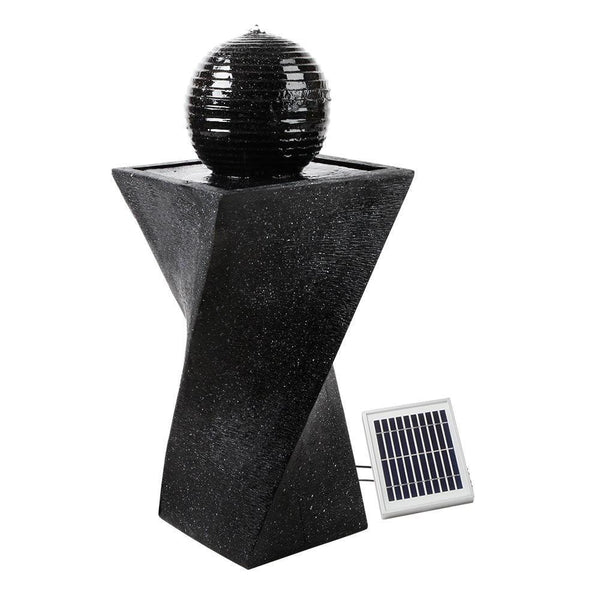Gardeon Solar Powered Water Fountain Twist Design with Lights - John Cootes
