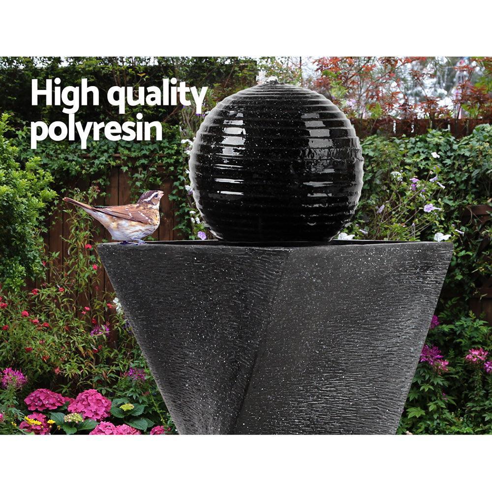 Gardeon Solar Powered Water Fountain Twist Design with Lights - John Cootes