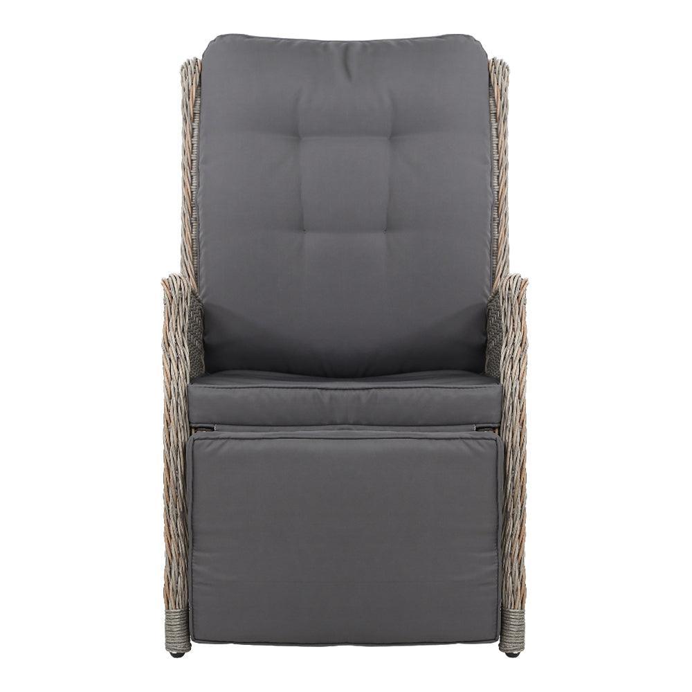 Gardeon Sun lounge Setting Recliner Chair Outdoor Furniture Patio Wicker Sofa - John Cootes