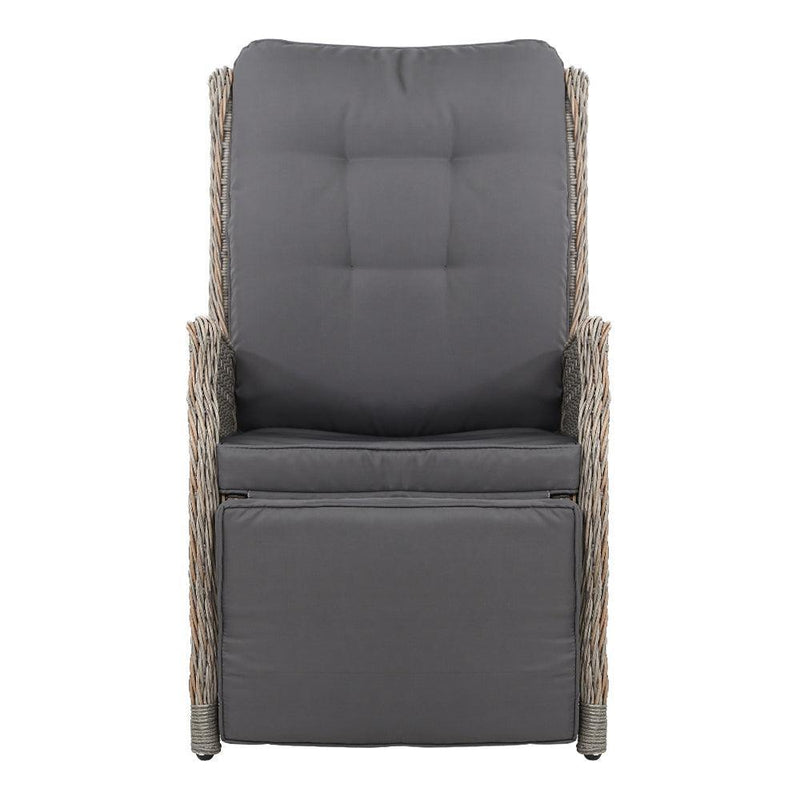 Gardeon Sun lounge Setting Recliner Chair Outdoor Furniture Patio Wicker Sofa - John Cootes