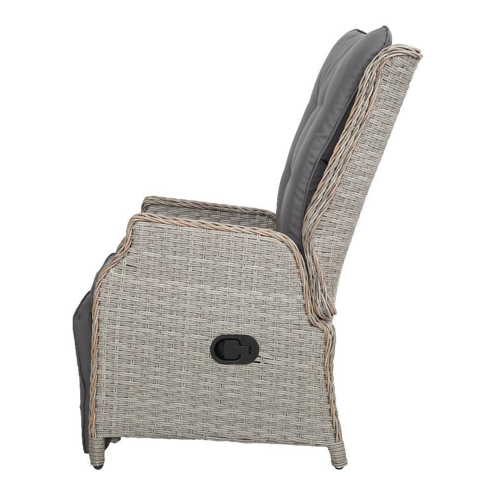 Gardeon Sun lounge Setting Recliner Chair Outdoor Furniture Patio Wicker Sofa - John Cootes