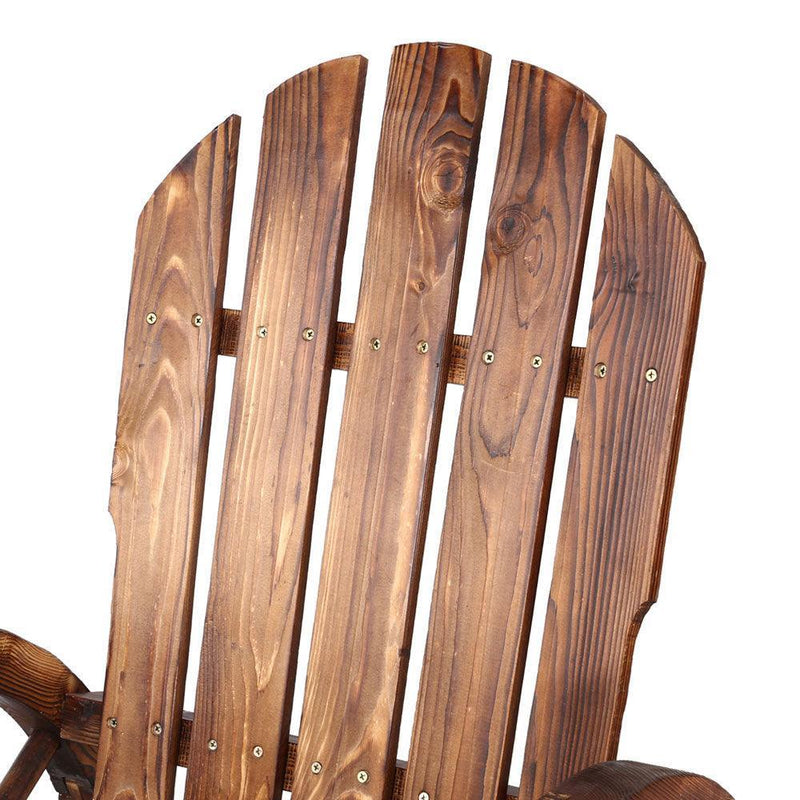 Gardeon Wagon Wheels Rocking Chair - Brown - John Cootes