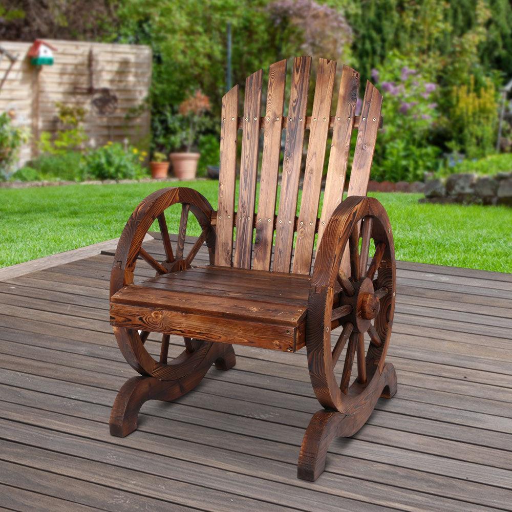 Gardeon Wooden Wagon Chair Outdoor - John Cootes