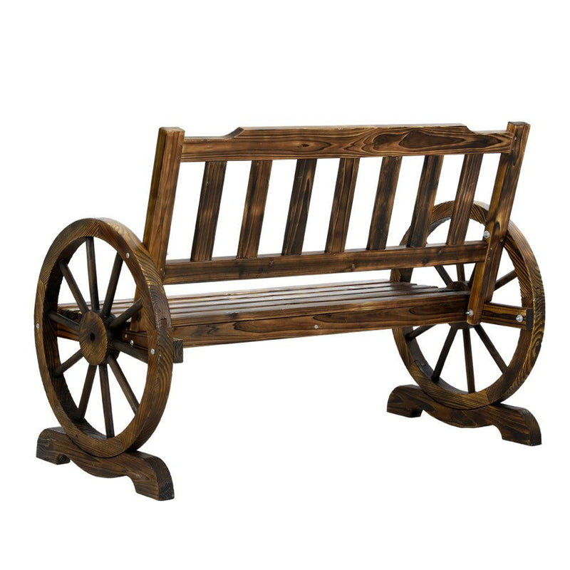 Gardeon Wooden Wagon Wheel Chair - John Cootes