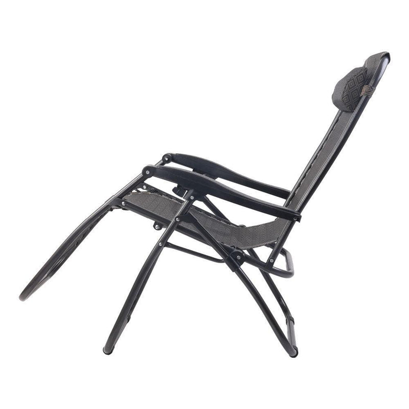 Gardeon Zero Gravity Chair 2PC Reclining Outdoor Sun Lounge Folding Camping - John Cootes