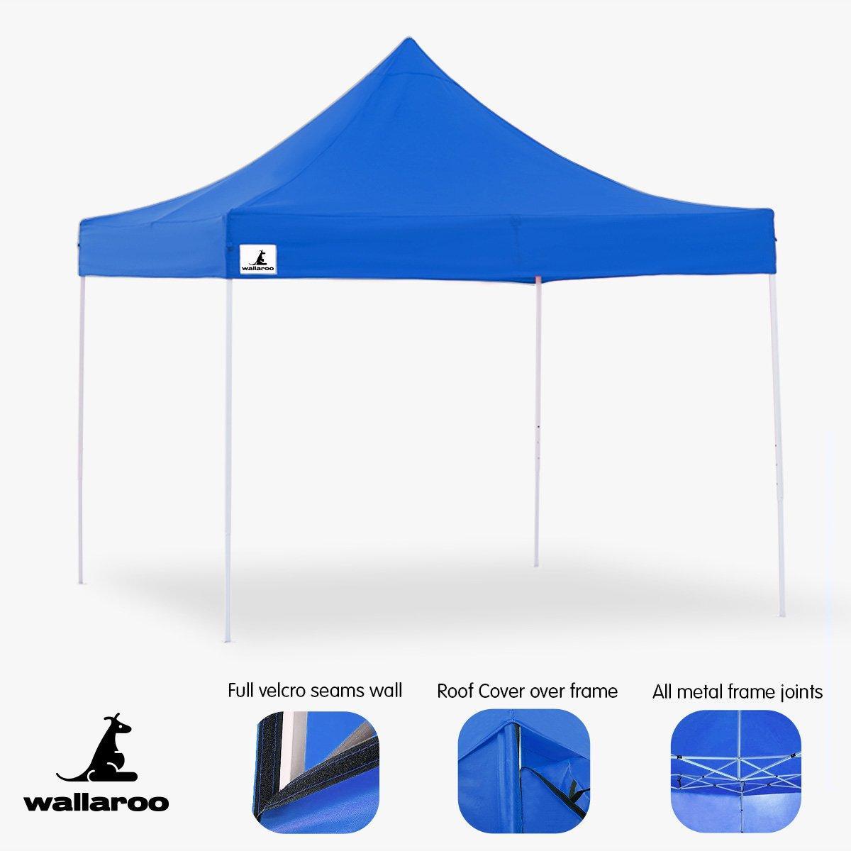 Gazebo Tent Marquee 3x3 PopUp Outdoor Wallaroo - Blue - John Cootes