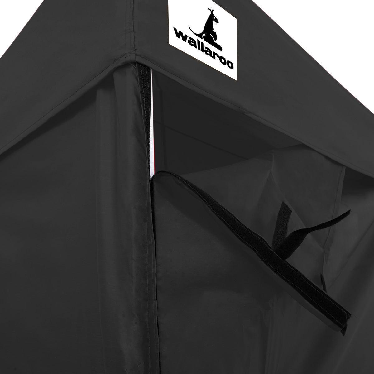 Gazebo Tent Marquee 3x6m PopUp Outdoor Wallaroo Black - John Cootes