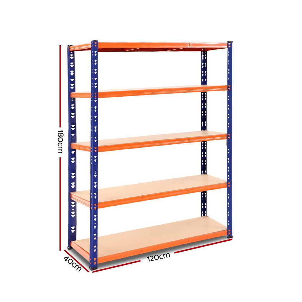 Giantz 1.8M Warehouse Racking Shelving Storage Shelf Garage Shelves Rack Steel - John Cootes