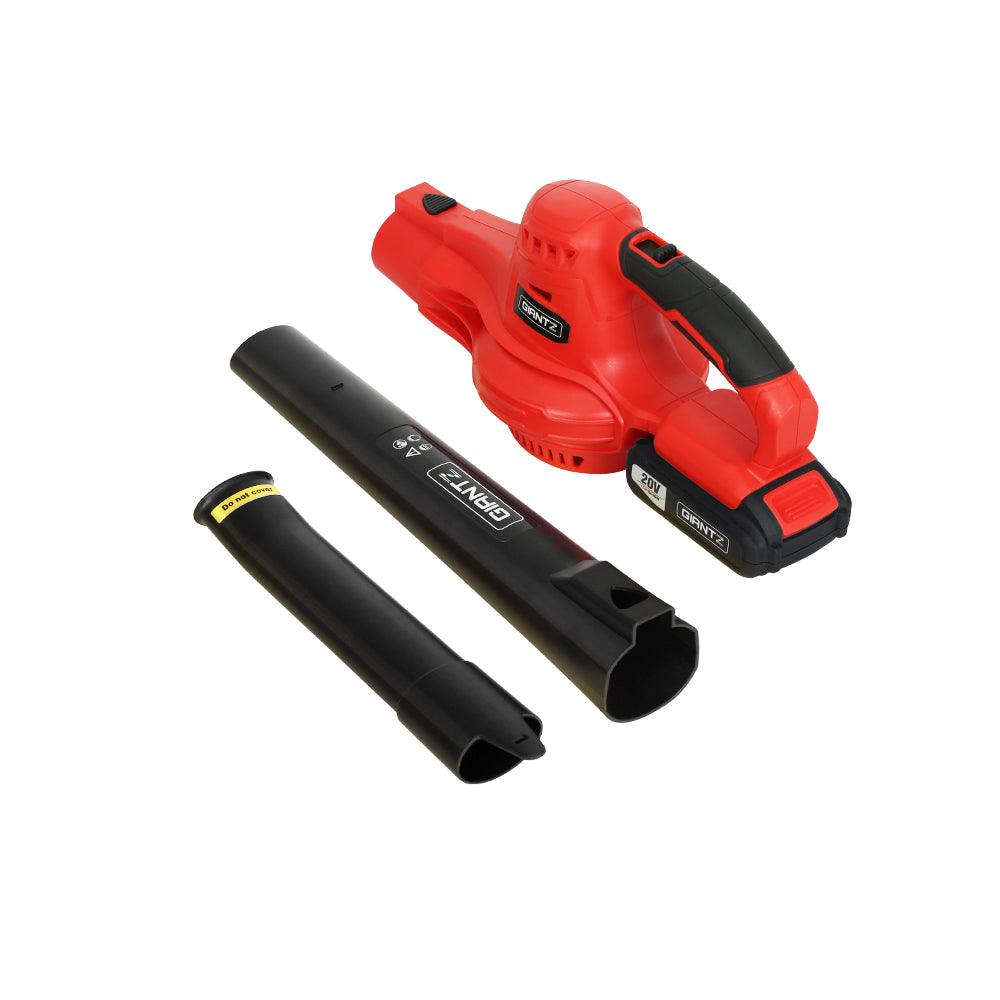 Giantz 20V Cordless Leaf Blower Garden Lithium Electric Battery Nozzles 2-Speed - John Cootes