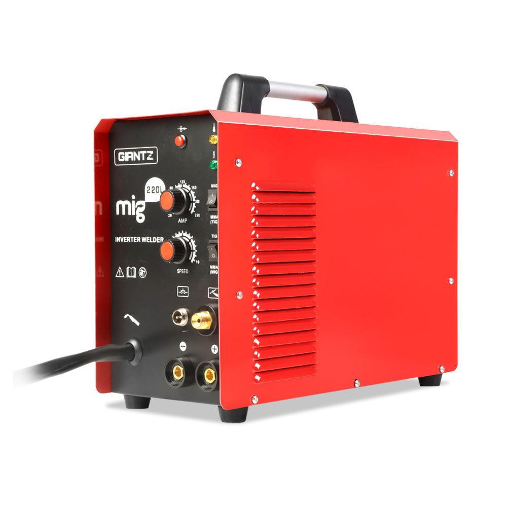 Giantz 220 Amp Inverter Welder MMA MIG DC Gas Gasless Welding Machine Portable - John Cootes