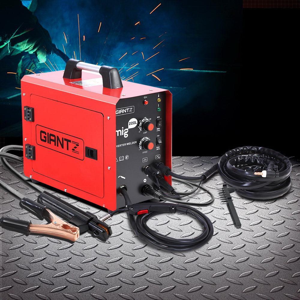 Giantz 220 Amp Inverter Welder MMA MIG DC Gas Gasless Welding Machine Portable - John Cootes