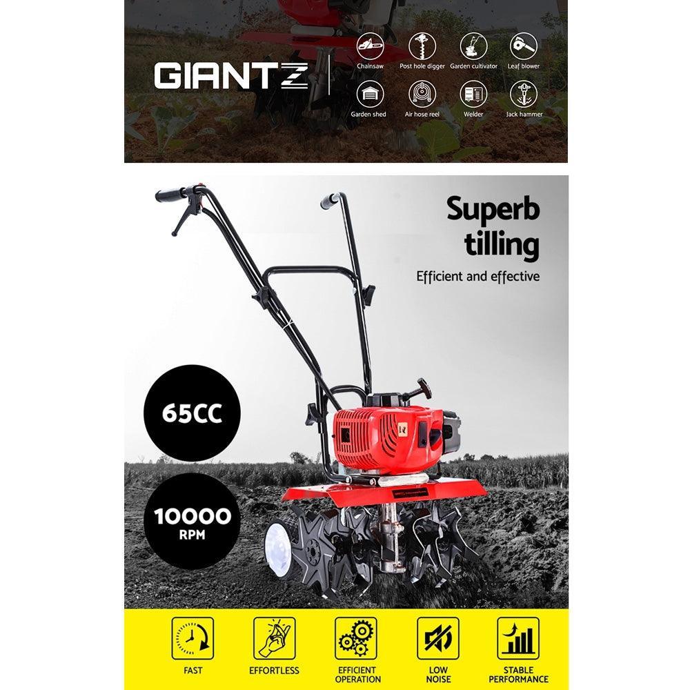 Giantz 65CC Cultivator Tiller Rotary Garden Hoe - John Cootes